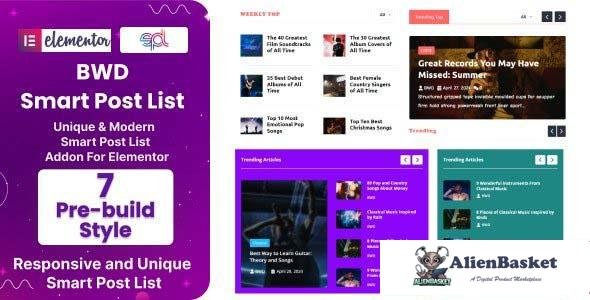 112197  BWD Smart Post List Addon For Elementor v1.0.0 