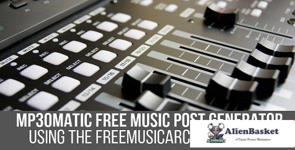 112400  Mp3omatic v1.1.3 - Free Music Automatic Post Generator Plugin for WordPress 