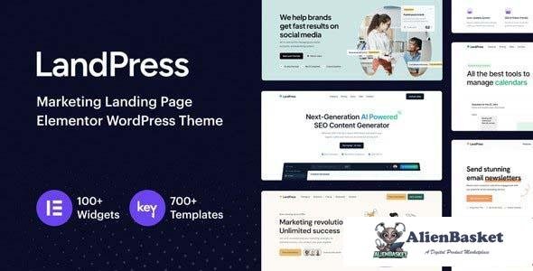 112571  LandPress v1.1 - Marketing Landing Page Elementor WordPress Theme 