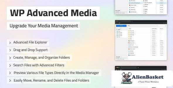 112625  WP Advanced Media v1.0 - Powerful File Management for WordPress 