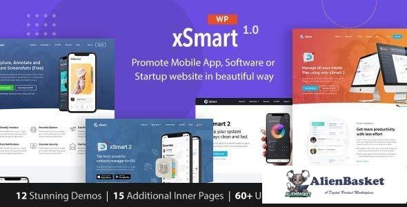 112693  xSmart v1.2.9.4 - App Landing Page WordPress Theme in Tech Presentation, Promo Marketing & A