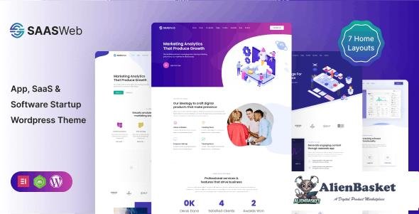 112709  Saasweb v2.9 - WordPress Theme For App & Saas Products 