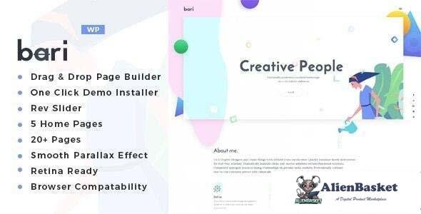 112716  Bari v2.2 - Portfolio and SEO /Digital Agency WordPress Theme 