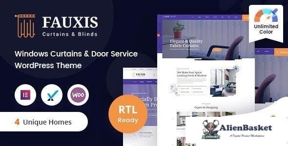 112735  Fauxis v2.0.0 - Windows Curtains WordPress Theme + RTL 