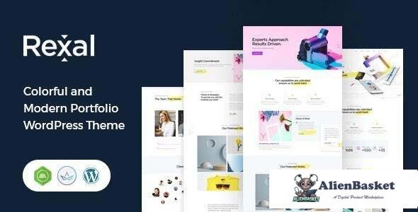 112781  Rexal v2.3 - A Colorful and Modern Multipurpose Portfolio WordPress Theme 