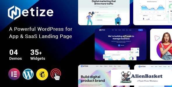 112805  Metize v1.0 - Landing Page WordPress Theme 
