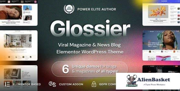 112883  Glossier v1.0.3 - Newspaper & Viral Magazine WordPress Theme 