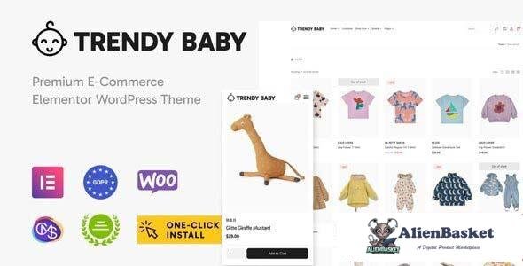 112950  Trendy Baby v1.0.2 - Children and Kids Store WordPress Theme 