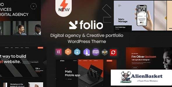 113196  Webfolio v1.0.2 - Creative Portfolio & Digital Agency WordPress Elementor Theme 
