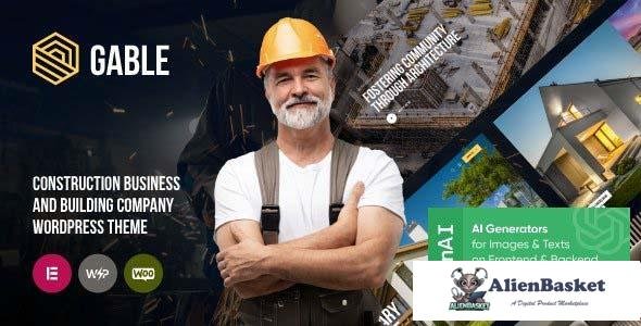 113320  Gable v1.0 - Construction & Building WordPress Theme 
